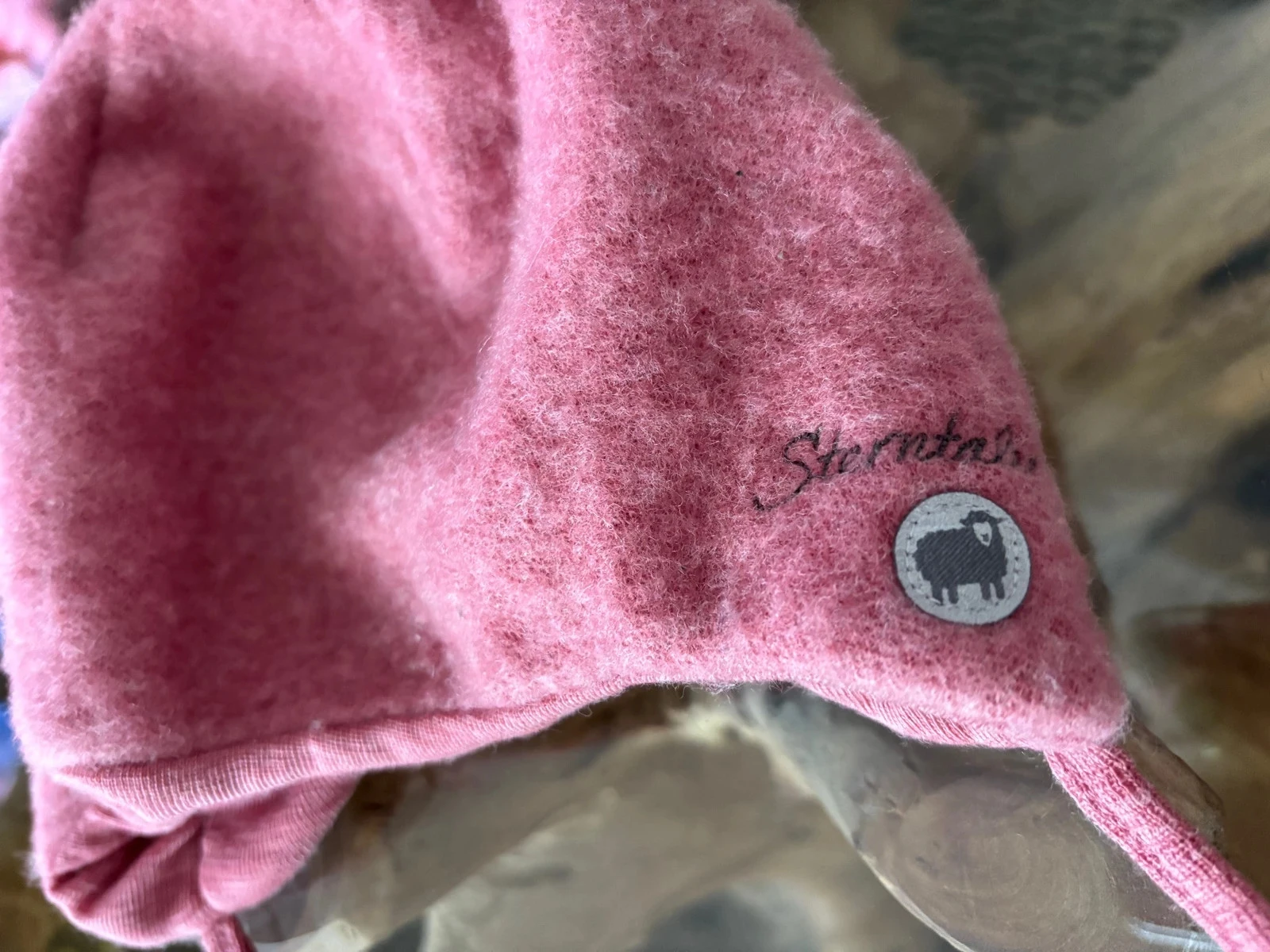 Pink Sterntaler baby girl beanie merino wool 6 9 months – photo 3
